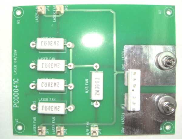 Anschlussplatine für Laserröhre für GCC Mercury, Artikelnummer GCC29000884G-MERCURY