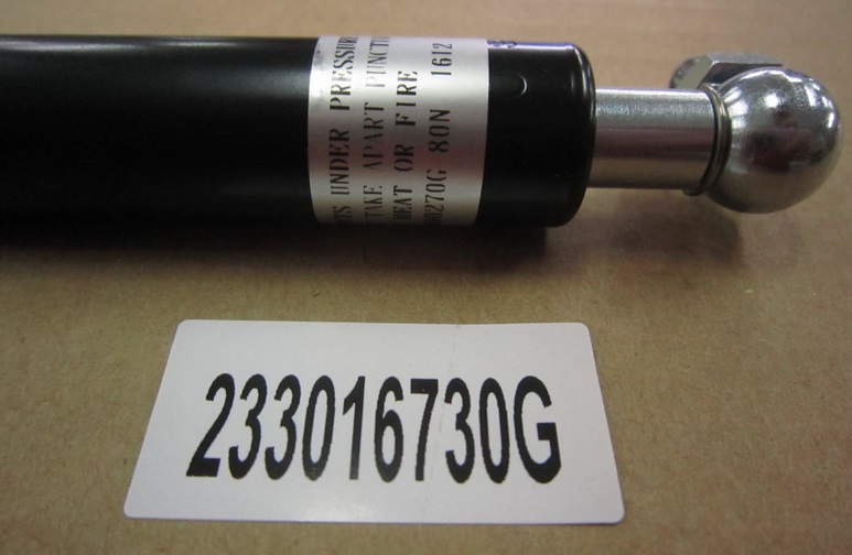 Gasdruckfeder für Glasfenster, 8 kg für GCC Spirit LS Pro, Artikelnummer GCC233016730G-SPIRIT-LS-PRO