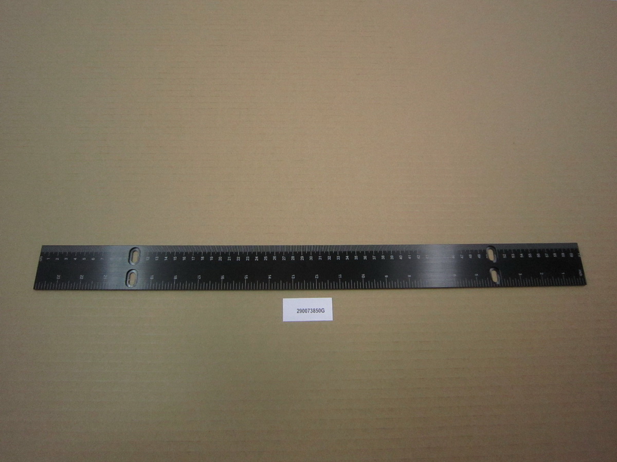 Abstandsmaßstab für Y-Achse, 610 × 50 × 3 mm für GCC Spirit GLS Hybrid, Artikelnummer GCC290073850G-SPIRIT-GLS-HYBRID